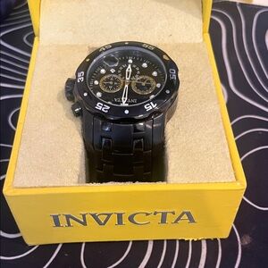 Invicta Black Chronograph Men's Watch